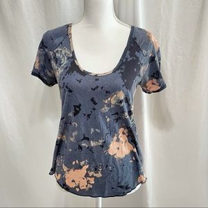 Wilfred From Aritzia Tue Dye Print Top